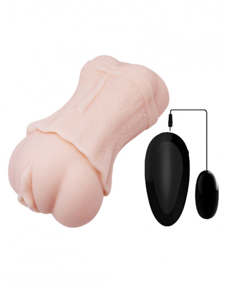 Crazy Bull Weicher Vaginal-Masturbator - Taschenmuschi mit Vibrationsfunktion