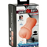 Crazy Bull Weicher Vaginal-Masturbator - Taschenmuschi mit Vibrationsfunktion