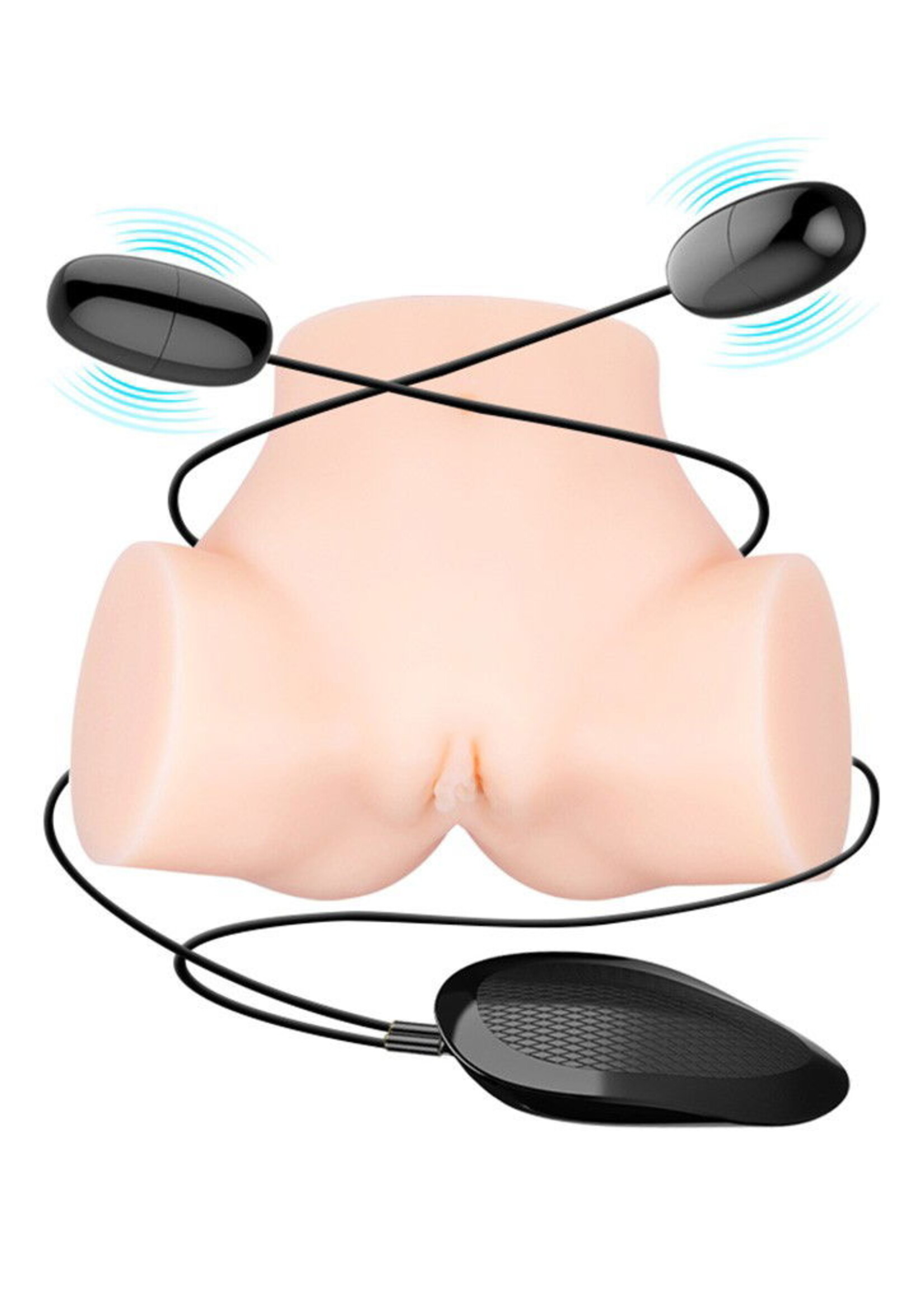 Crazy Bull Samantha - Masturbator mit vaginalem und analem Eingang und Fernbedienungs-Vibration