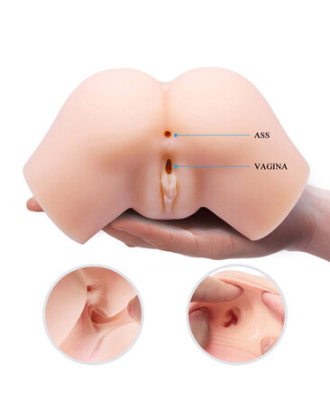 Crazy Bull Samantha - Masturbator mit vaginalem und analem Eingang und Fernbedienungs-Vibration