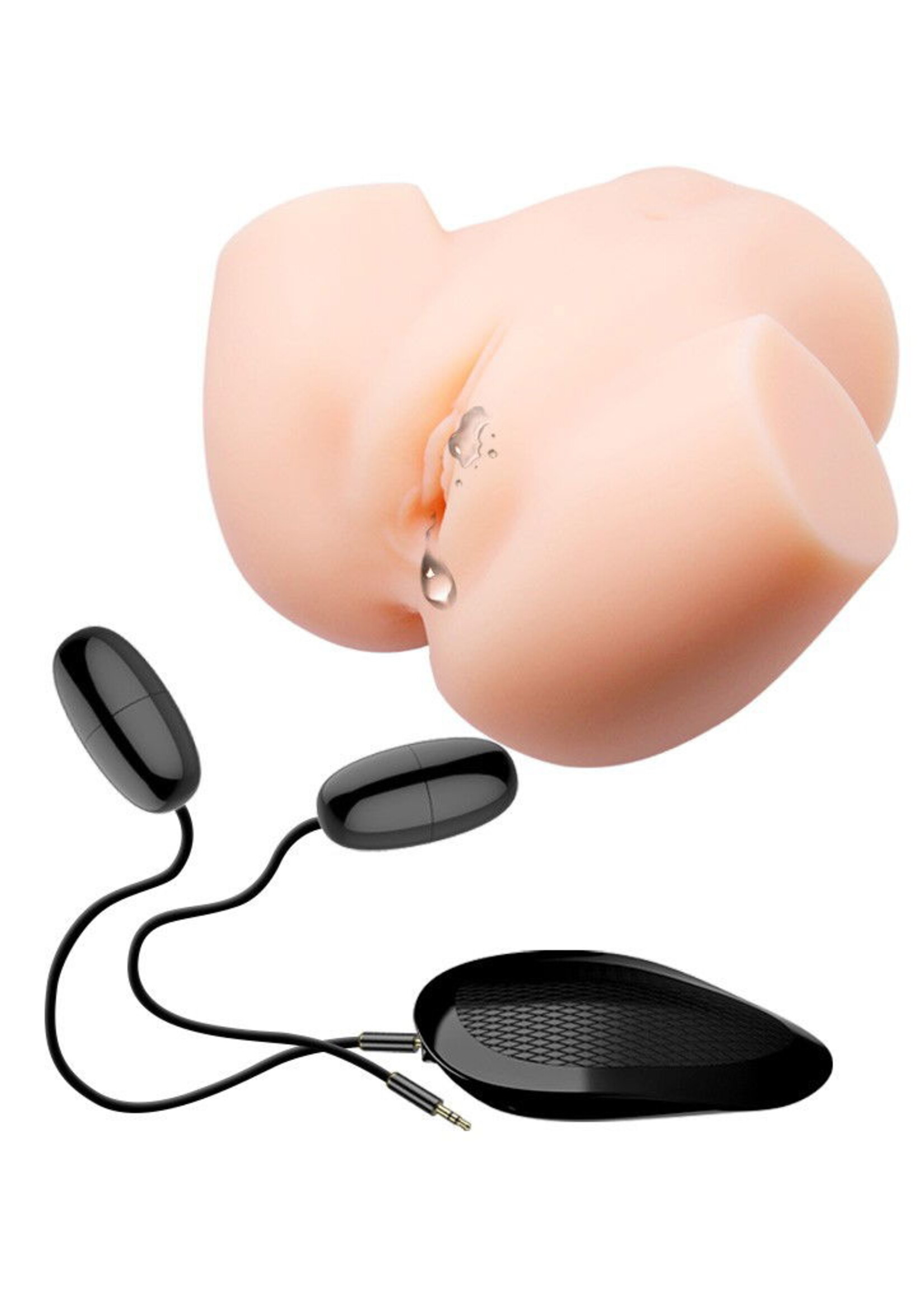 Crazy Bull Veronica - Masturbator met vaginale en anale ingang en vibratiebediening via afstandsbediening