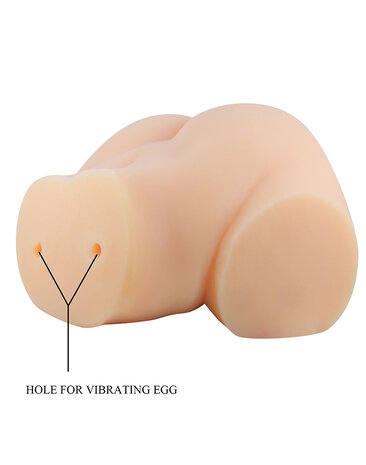 Crazy Bull Emilia - Masturbator mit vaginalem und analem Eingang und Fernbedienungs-Vibration