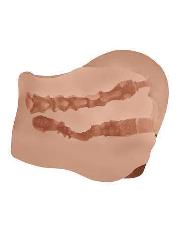 Crazy Bull Mila - Masturbator mit vaginalem und analem Eingang und Kugelvibrator Crazy Bull Mila - Masturbator mit vaginalem und analem Eingang und Kugelvibrator