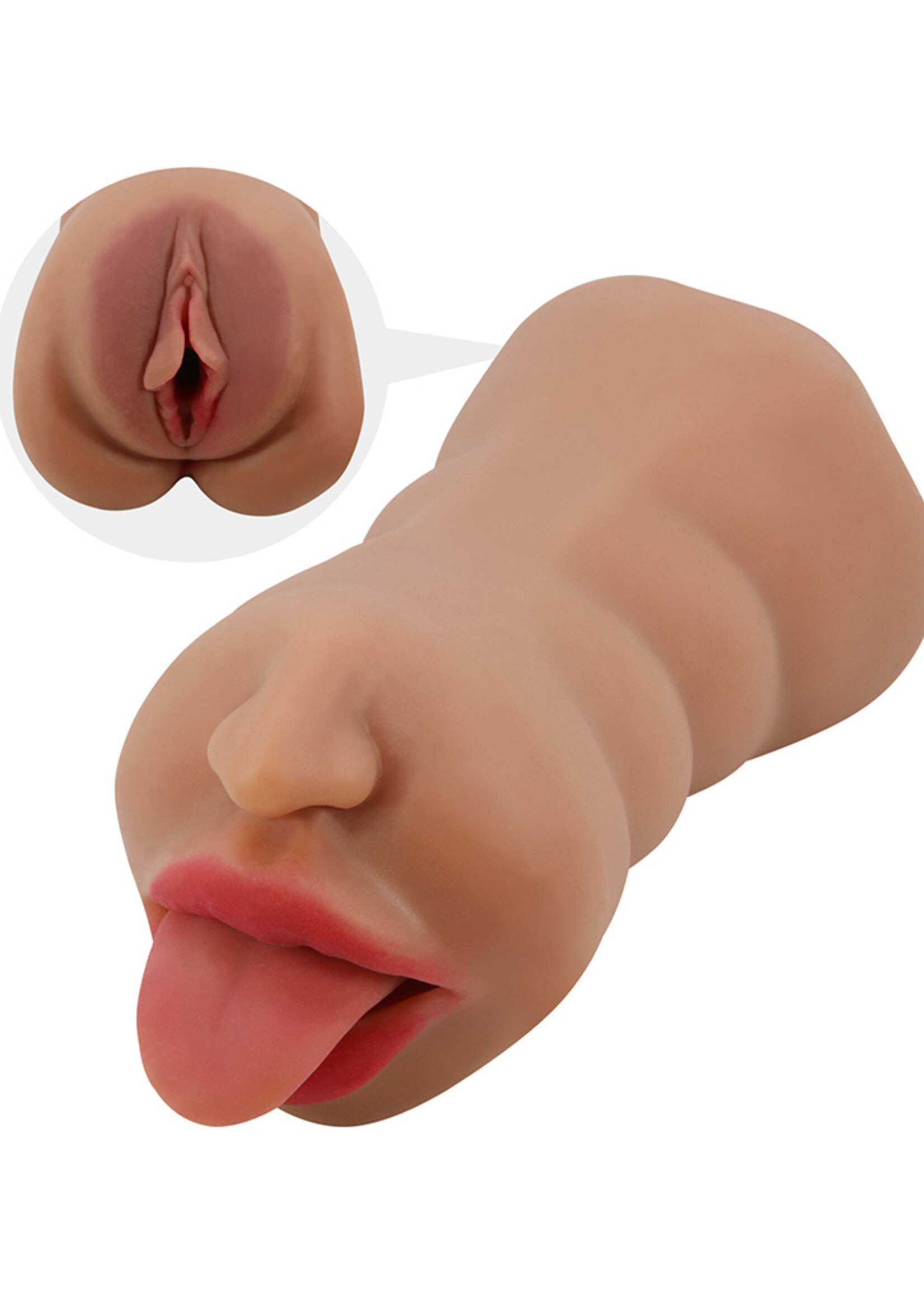 Crazy Bull Sarah - Pocket pussy met dubbelkanaals ontwerp