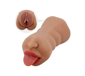 Crazy Bull Sarah - Premium Dual Channel Mannelijke Masturbator - Bruin