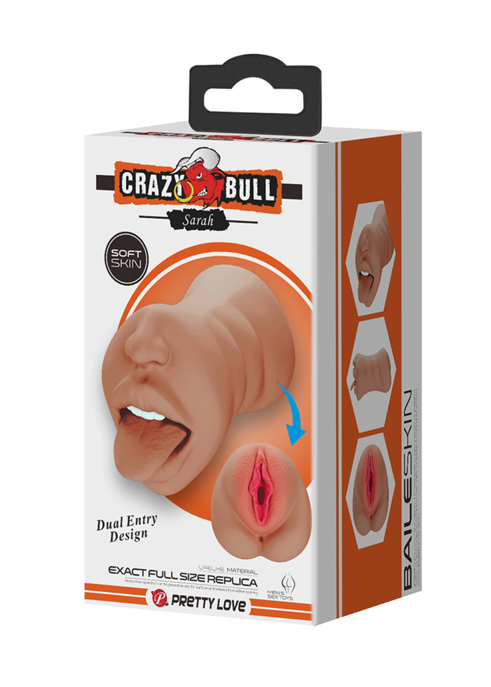 Crazy Bull Sarah - Pocket pussy met dubbelkanaals ontwerp