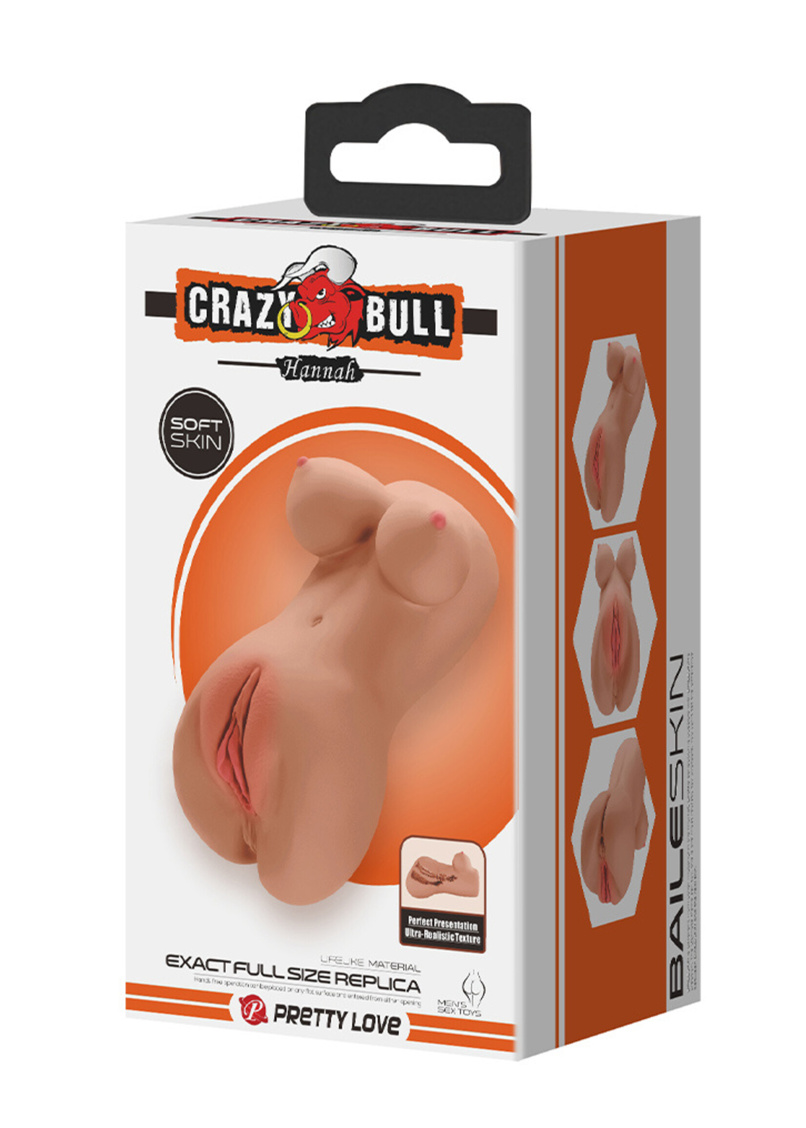 Crazy Bull Hannah - Taschenmuschi mit vaginalem und analem Eingang