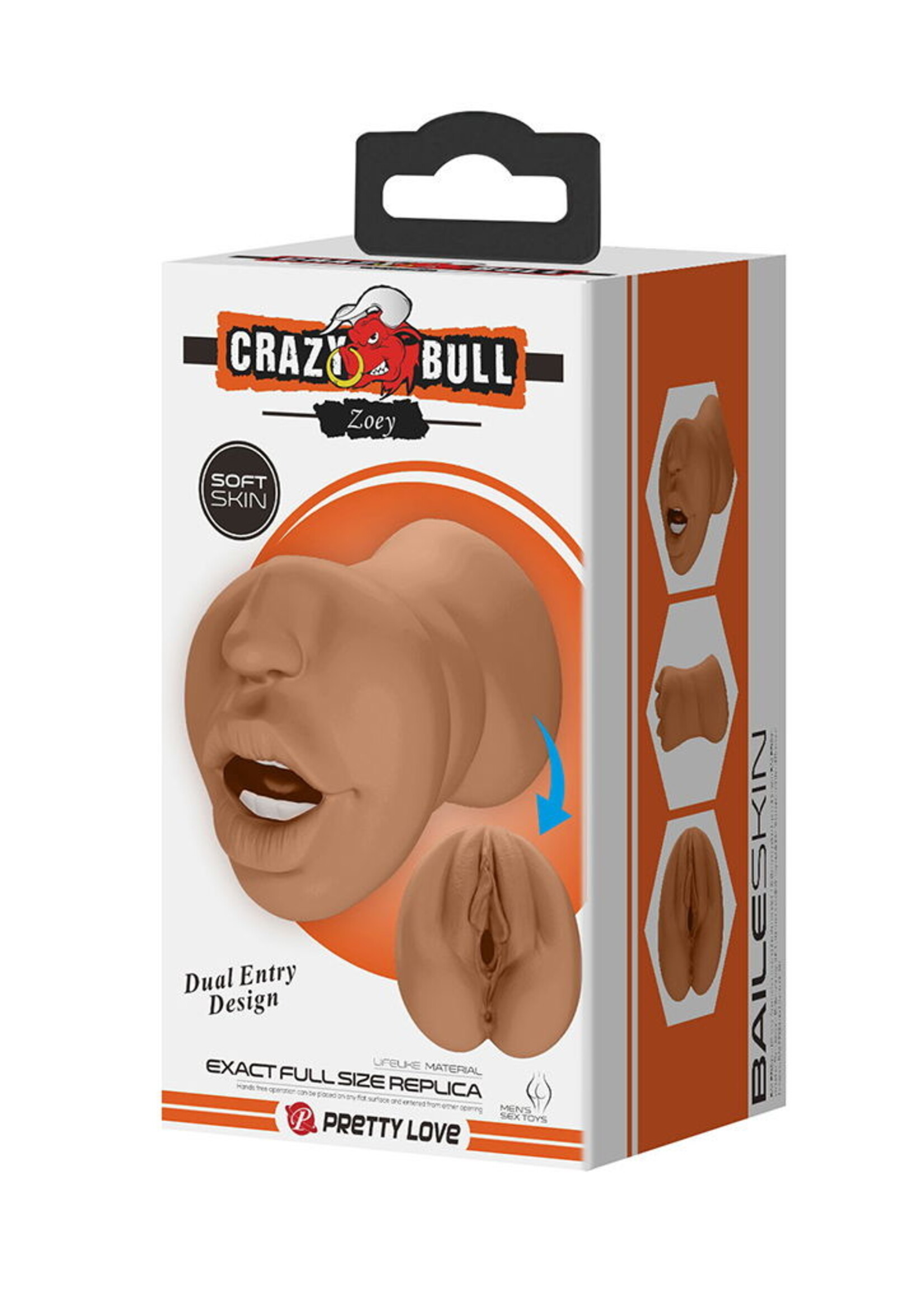 Crazy Bull Zoey - Taschenmuschi mit vaginalem und analem Eingang