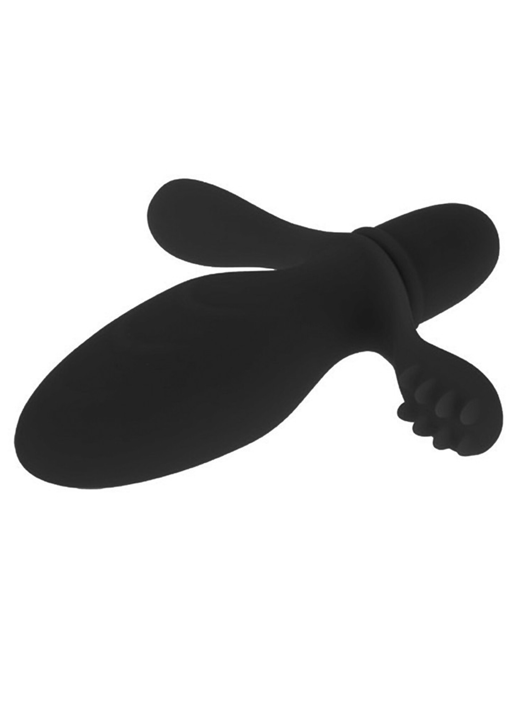 Crazy Bull Plug anal vibrant en silicone Fitch, étanche, noir