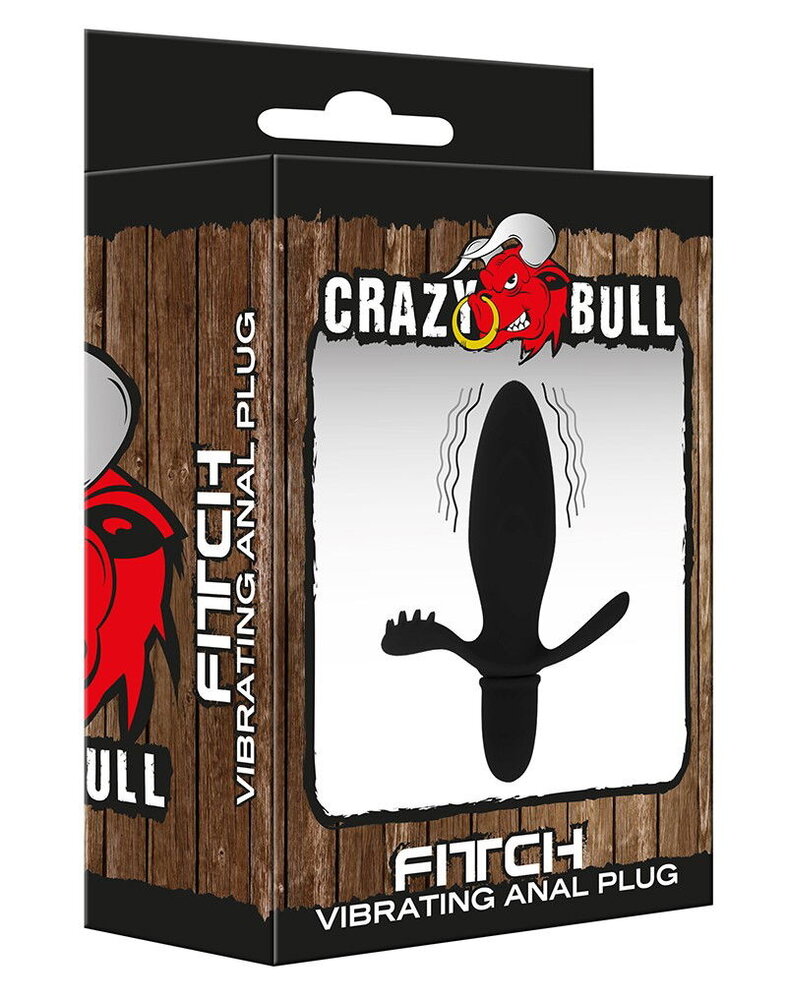 Crazy Bull Fitch - Anale plug Ø3,3 × 11,4 cm met vibratie