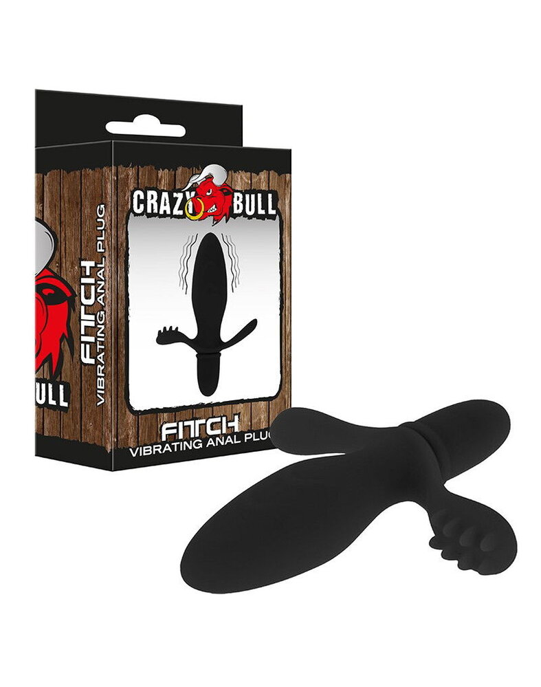 Crazy Bull Fitch - Anale plug Ø3,3 × 11,4 cm met vibratie