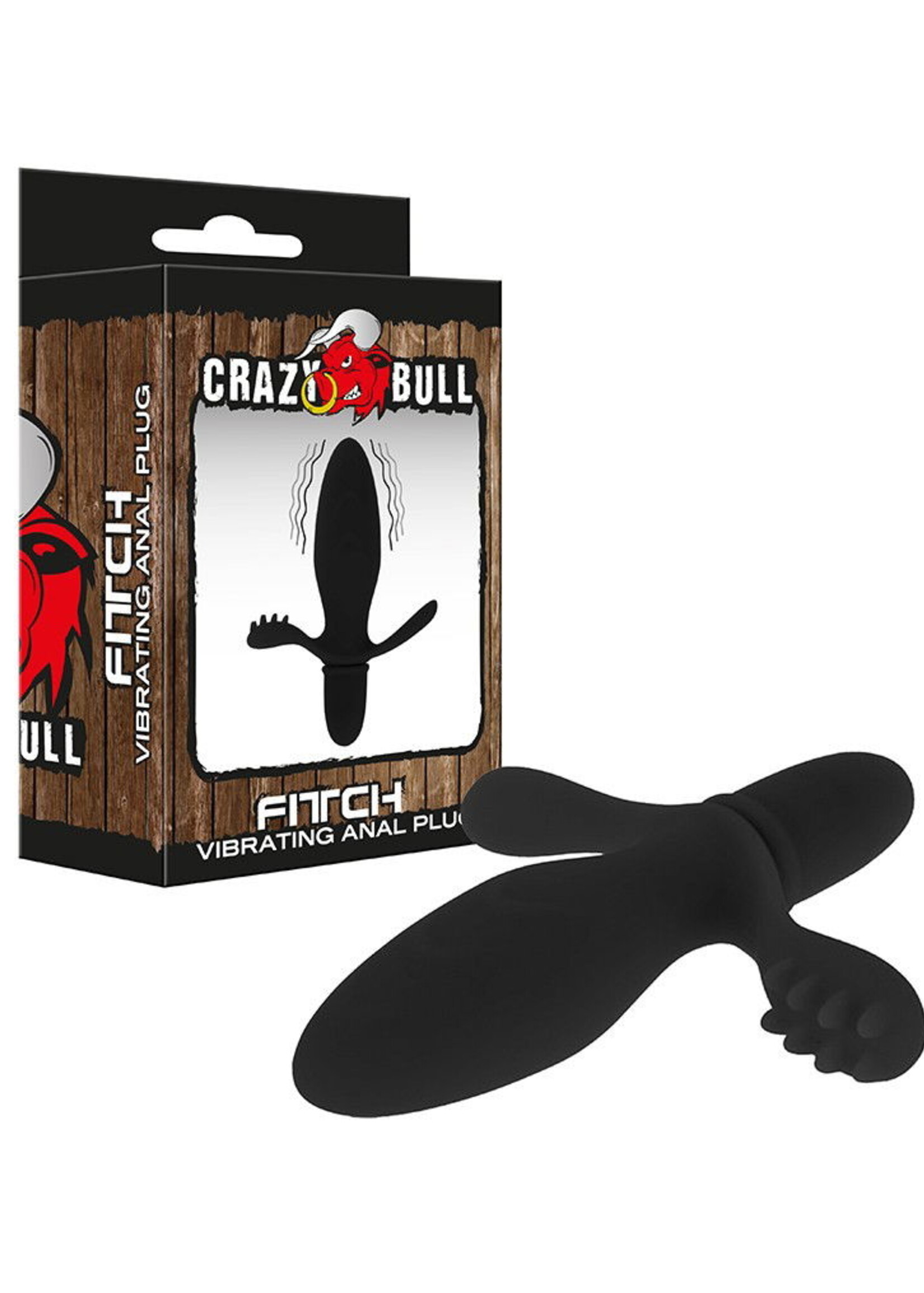 Crazy Bull Fitch - Anale plug Ø3,3 × 11,4 cm met vibratie