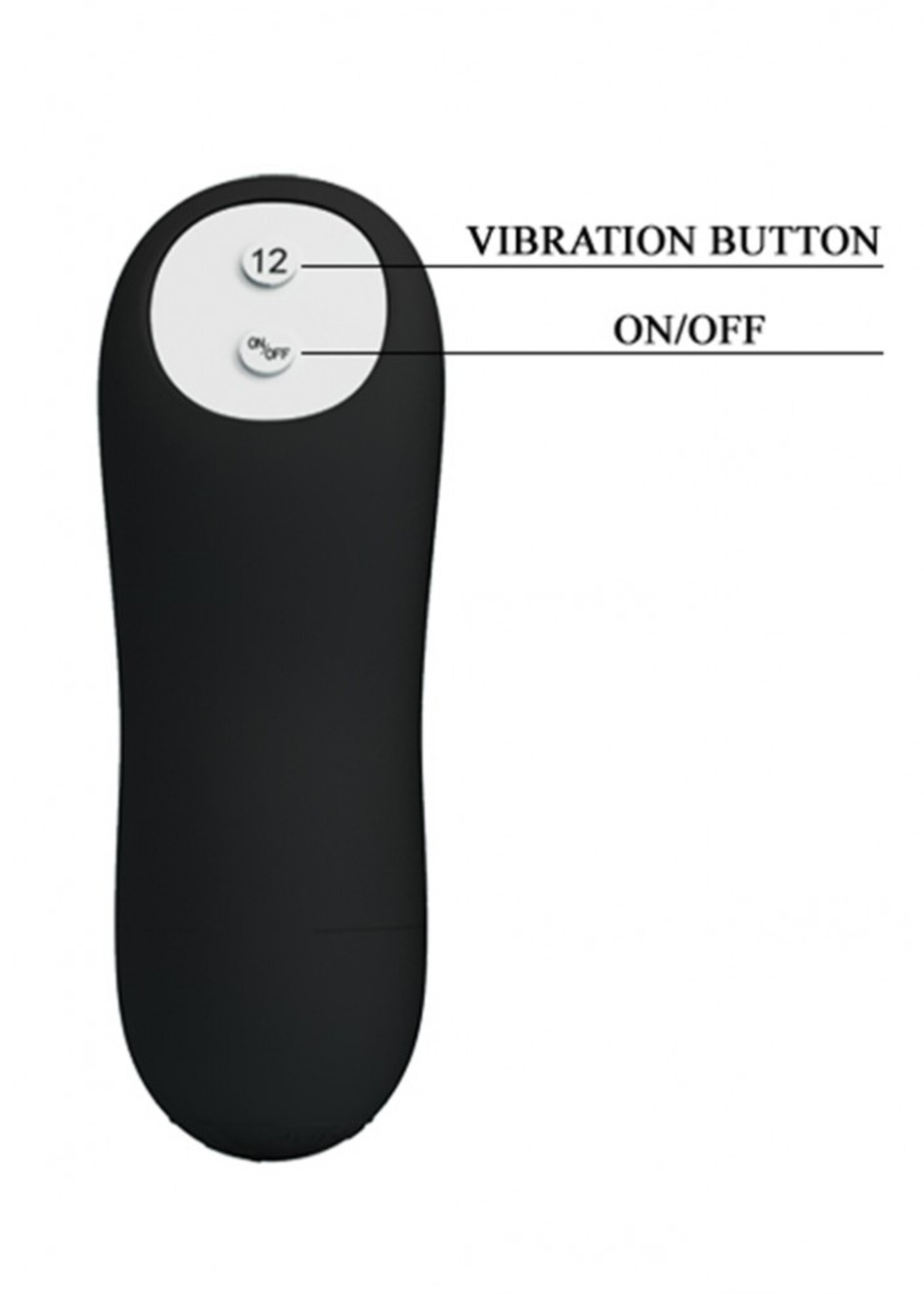 Crazy Bull John Remote Plug - Anale plug Ø3,1 × 8,5 cm met afstandsbediening