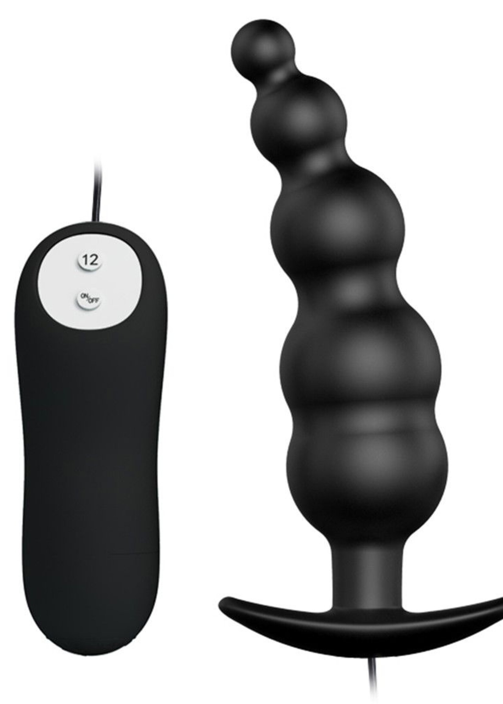 Crazy Bull Patrick Remote Plug | Plug anal avec texture perlée et 12 vibrations