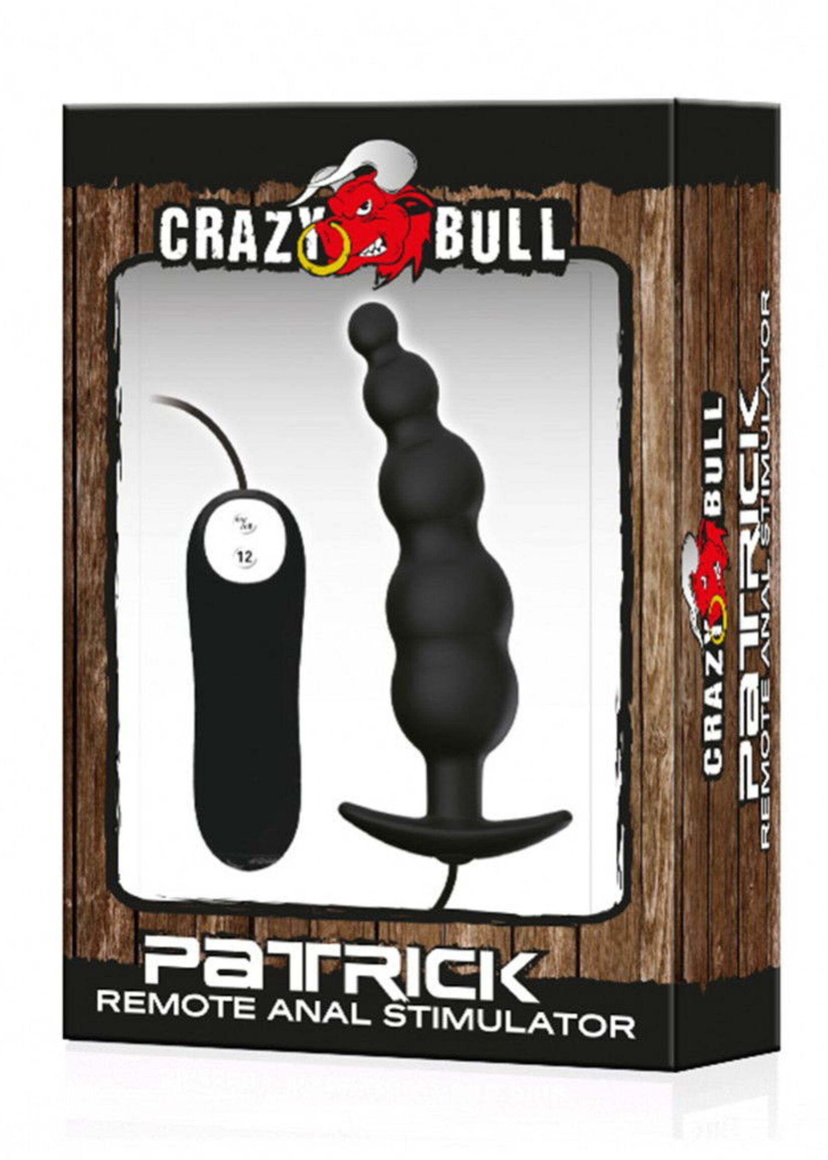 Crazy Bull Patrick Remote Plug - Anale plug Ø3 × 11,8 cm met afstandsbediening