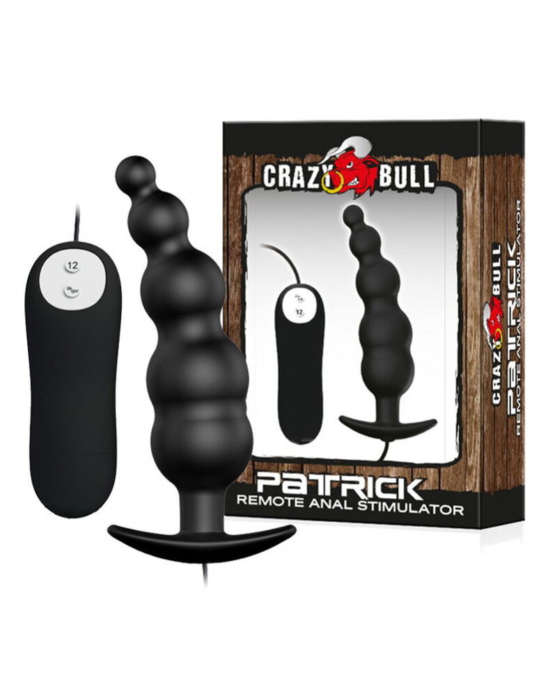 Crazy Bull Patrick Remote Plug - Anale plug Ø3 × 11,8 cm met afstandsbediening