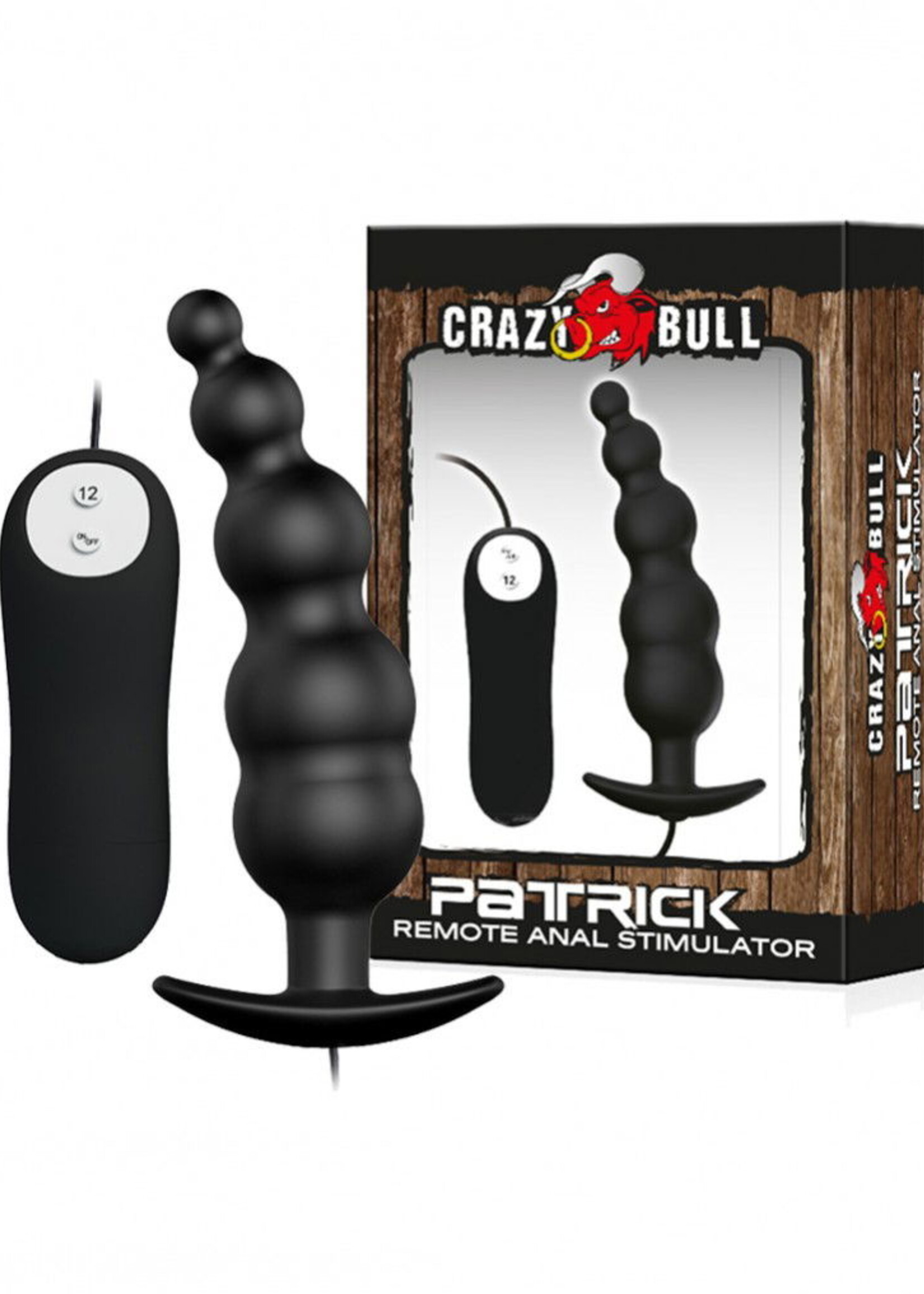 Crazy Bull Patrick Remote Plug - Anale plug Ø3 × 11,8 cm met afstandsbediening