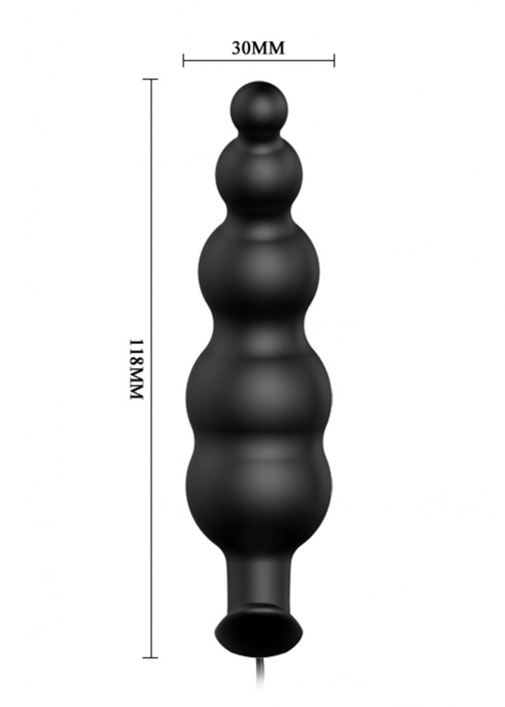 Crazy Bull Patrick Remote Plug - Anale plug Ø3 × 11,8 cm met afstandsbediening