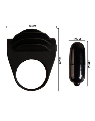 Crazy Bull Crazy Bull – Chester | Vibrierender Cock Ring aus Silikon mit Single-Speed Bullet Crazy Bull Crazy Bull – Chester | Vibrierender Cock Ring aus Silikon mit Single-Speed Bullet