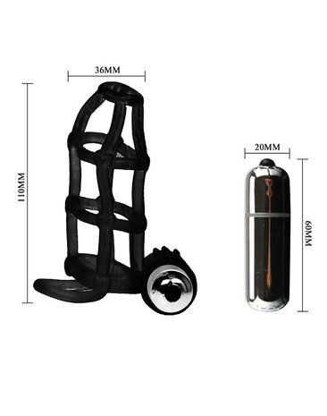 Crazy Bull Crazy Bull – Sweet Cage | Vibrating Penis Sleeve, Waterproof, with Single-Speed Bullet Crazy Bull Crazy Bull – Sweet Cage | Vibrating Penis Sleeve, Waterproof, with Single-Speed Bullet