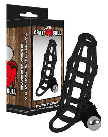 Crazy Bull Crazy Bull – Sweet Cage | Manchon vibrant pour pénis, étanche, avec balle à vitesse unique Crazy Bull Crazy Bull – Sweet Cage | Manchon vibrant pour pénis, étanche, avec balle à vitesse unique