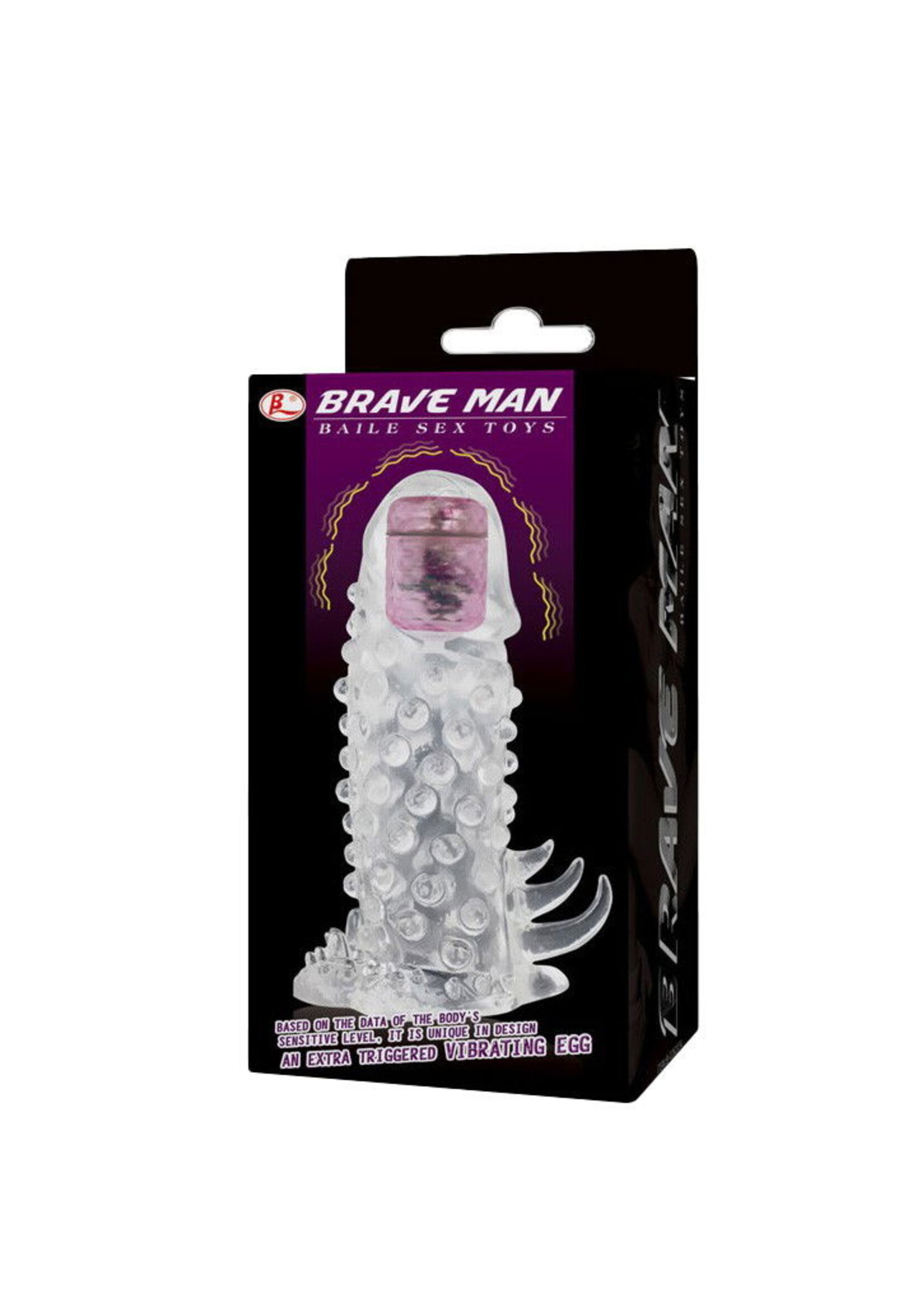 Crazy Bull Brave Man 2 | Manchon pénien luxueux avec vibration à vitesse unique