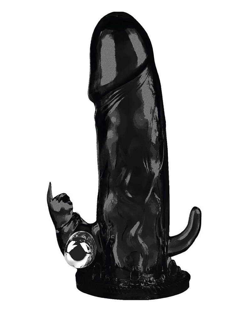 Crazy Bull Crazy Bull – Brave Man 3 | Langer Penis Sleeve mit Single-Speed Vibration, Schwarz Crazy Bull Crazy Bull – Brave Man 3 | Langer Penis Sleeve mit Single-Speed Vibration, Schwarz