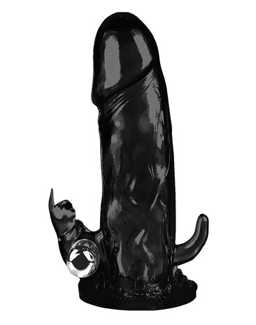 Crazy Bull Crazy Bull – Brave Man 3 | Langer Penis Sleeve mit Single-Speed Vibration, Schwarz Crazy Bull Crazy Bull – Brave Man 3 | Langer Penis Sleeve mit Single-Speed Vibration, Schwarz