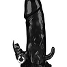 Crazy Bull Crazy Bull - Brave Man 3 | Long penis sleeve with single-speed vibration, black Crazy Bull Crazy Bull - Brave Man 3 | Long penis sleeve with single-speed vibration, black