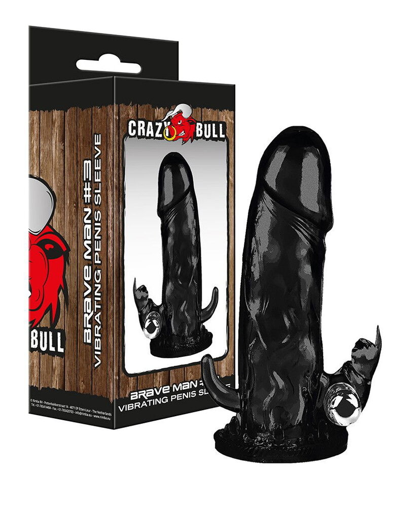 Crazy Bull Brave Man 3 - Penishülle mit Vibration Crazy Bull Brave Man 3 - Penishülle mit Vibration