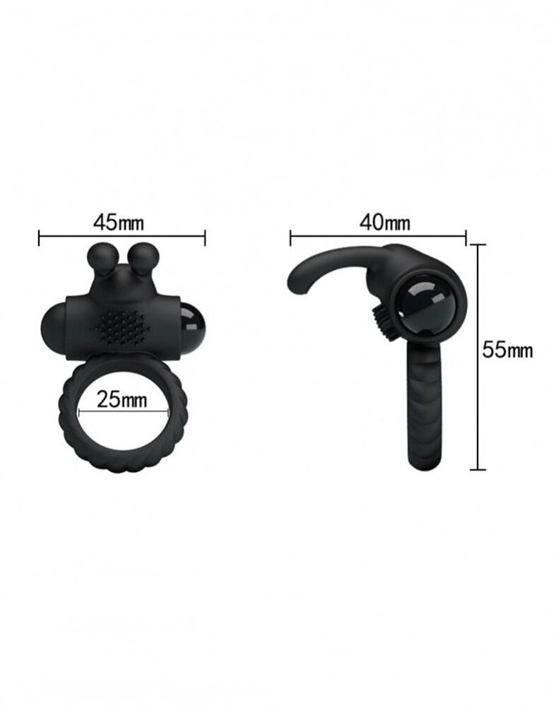 Crazy Bull Crazy Bull – Eudora | Vibrating Silicone Cock Ring with Single-Speed Bullet