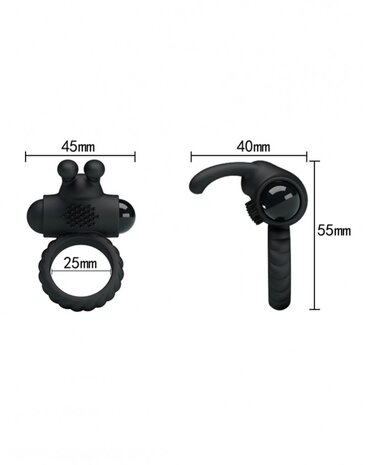 Crazy Bull Crazy Bull – Eudora | Vibrating Silicone Cock Ring with Single-Speed Bullet