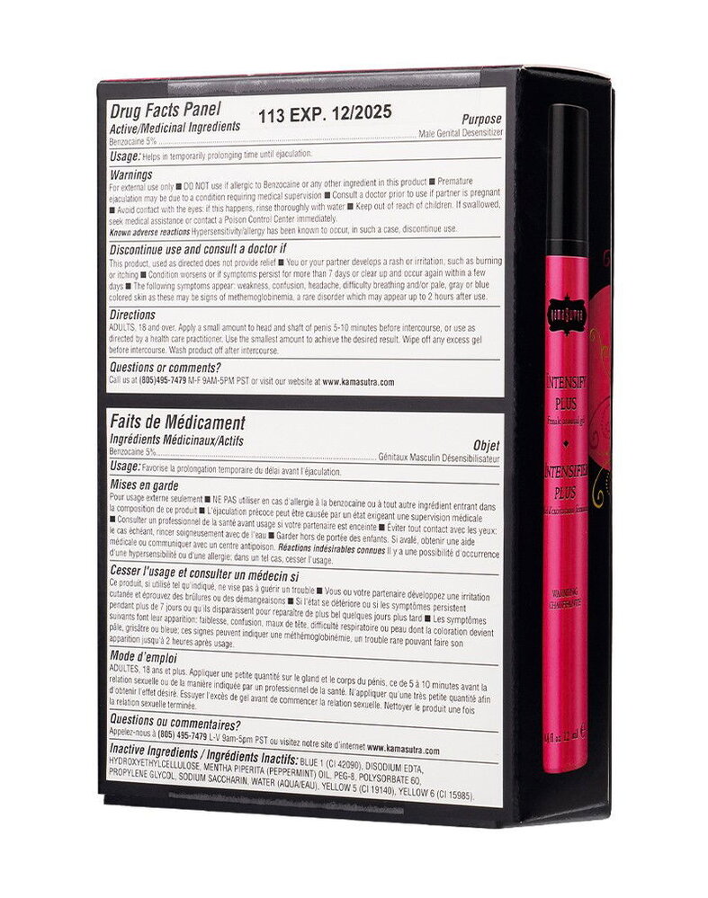 Kama Sutra Kama Sutra - As One - Intensify Plus Warming & Prolonging Gel - 12 ml