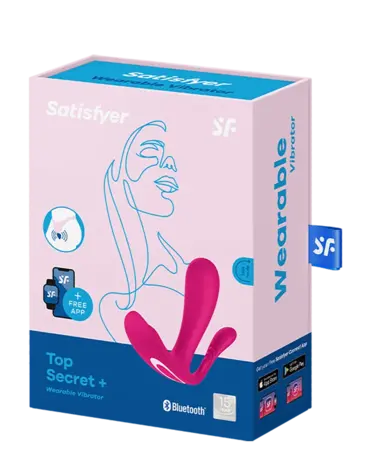 Satisfyer Satisfyer - Top Secret+ - Vibromasseur portable avec stimulateur anal - Rose