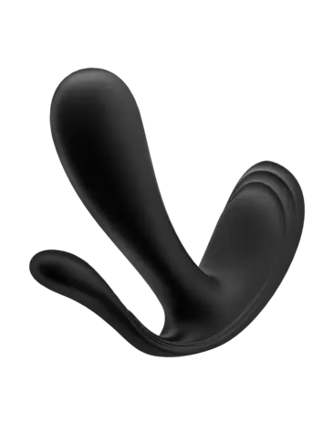 Satisfyer Top Secret+ - Vibromasseur portable avec stimulateur anal - Noir