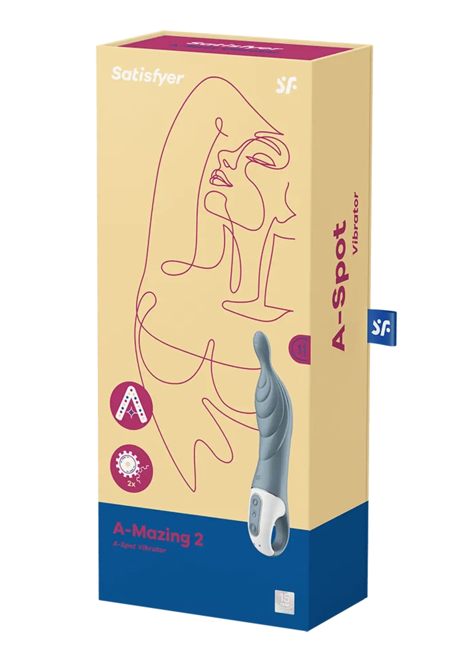 Satisfyer A-Mazing 2 Grijs – G-spot vibrator en A-spot stimulatie