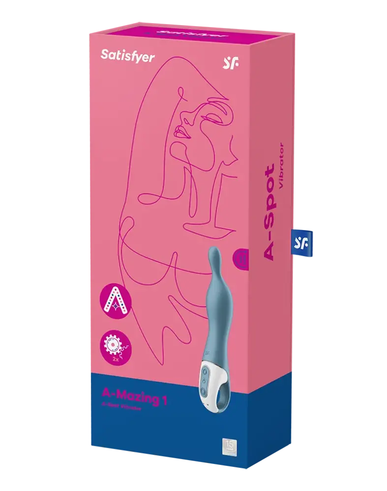 Satisfyer A-Mazing 1 Blauw – G-spot vibrator en A-spot stimulatie Satisfyer A-Mazing 1 Blauw – G-spot vibrator en A-spot stimulatie