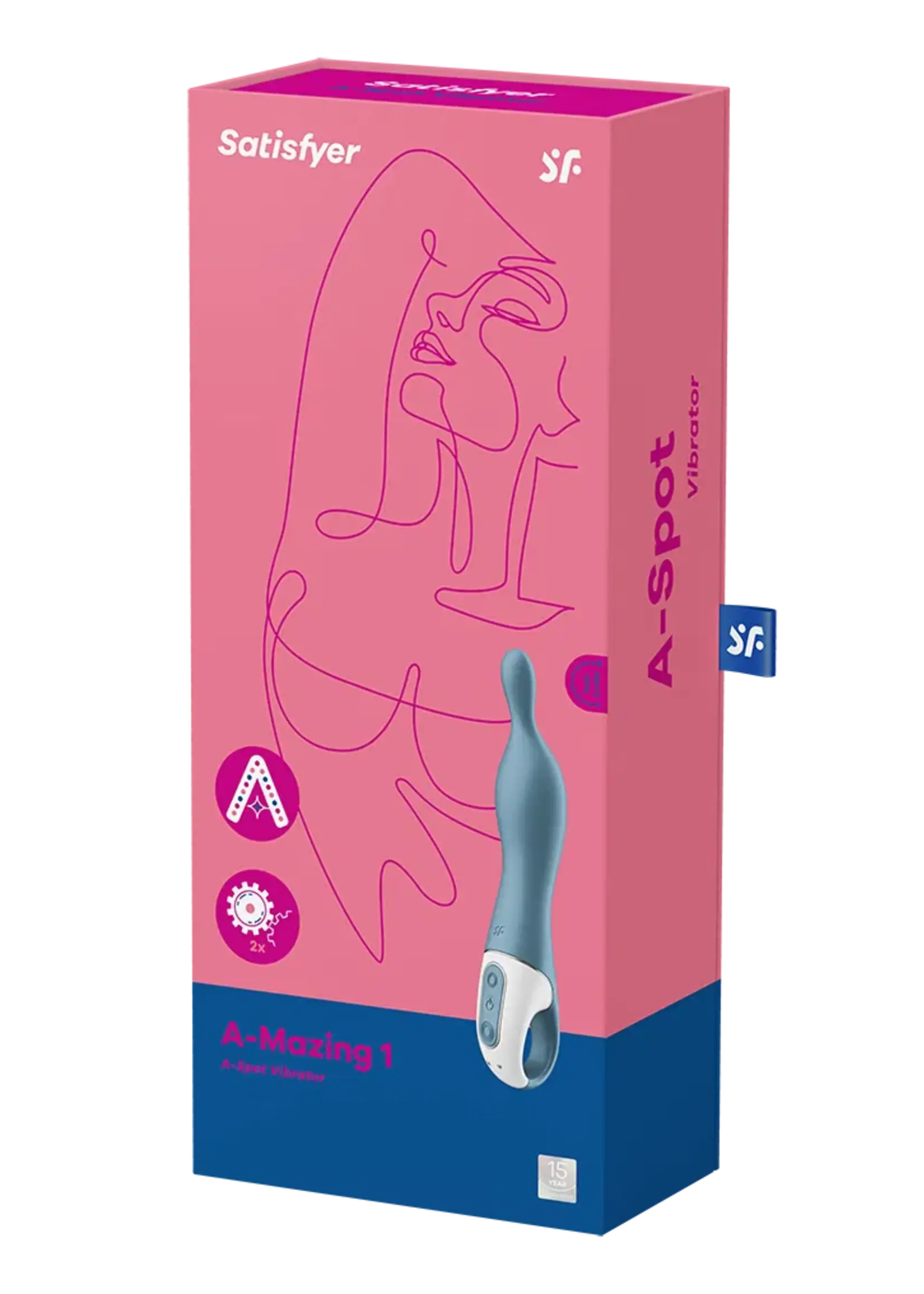 Satisfyer A-Mazing 1 - Vibromasseur A-Spot - Bleu