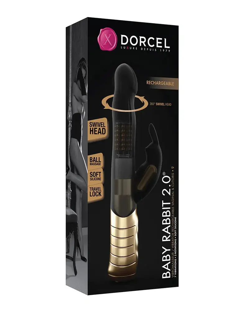 Dorcel Baby Rabbit 2.0 – Rabbit Vibrator mit G-Punkt-Stimulation