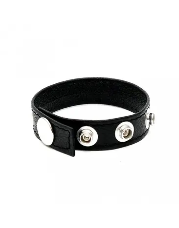 Rimba Bondage Play Stevige penisband van echt leer | Verstelbaar met drukknopen