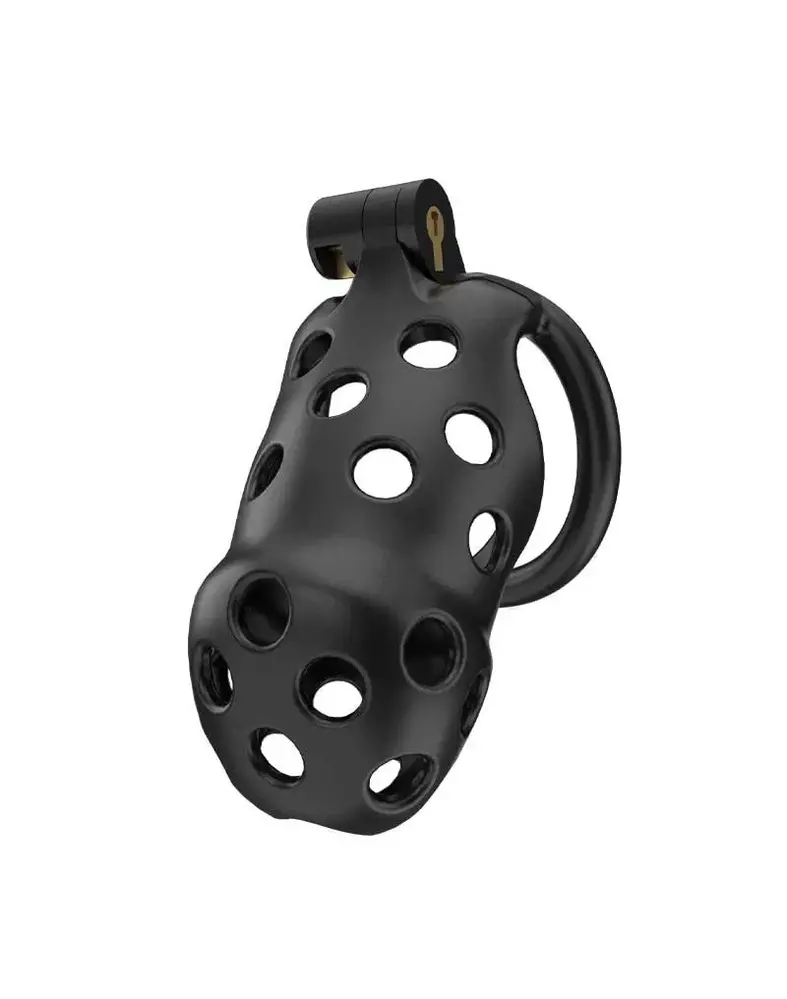 Rimba P-Cage PC03 - Keuschheitsgürtel mit 5 Ringen - Schwarz