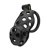 Rimba P-Cage PC03 - Keuschheitsgürtel mit 5 Ringen - Schwarz