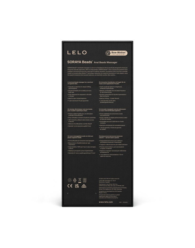 LELO Soraya Beads - Anale vibrator met Bow-Motion-technologie LELO Soraya Beads - Anale vibrator met Bow-Motion-technologie