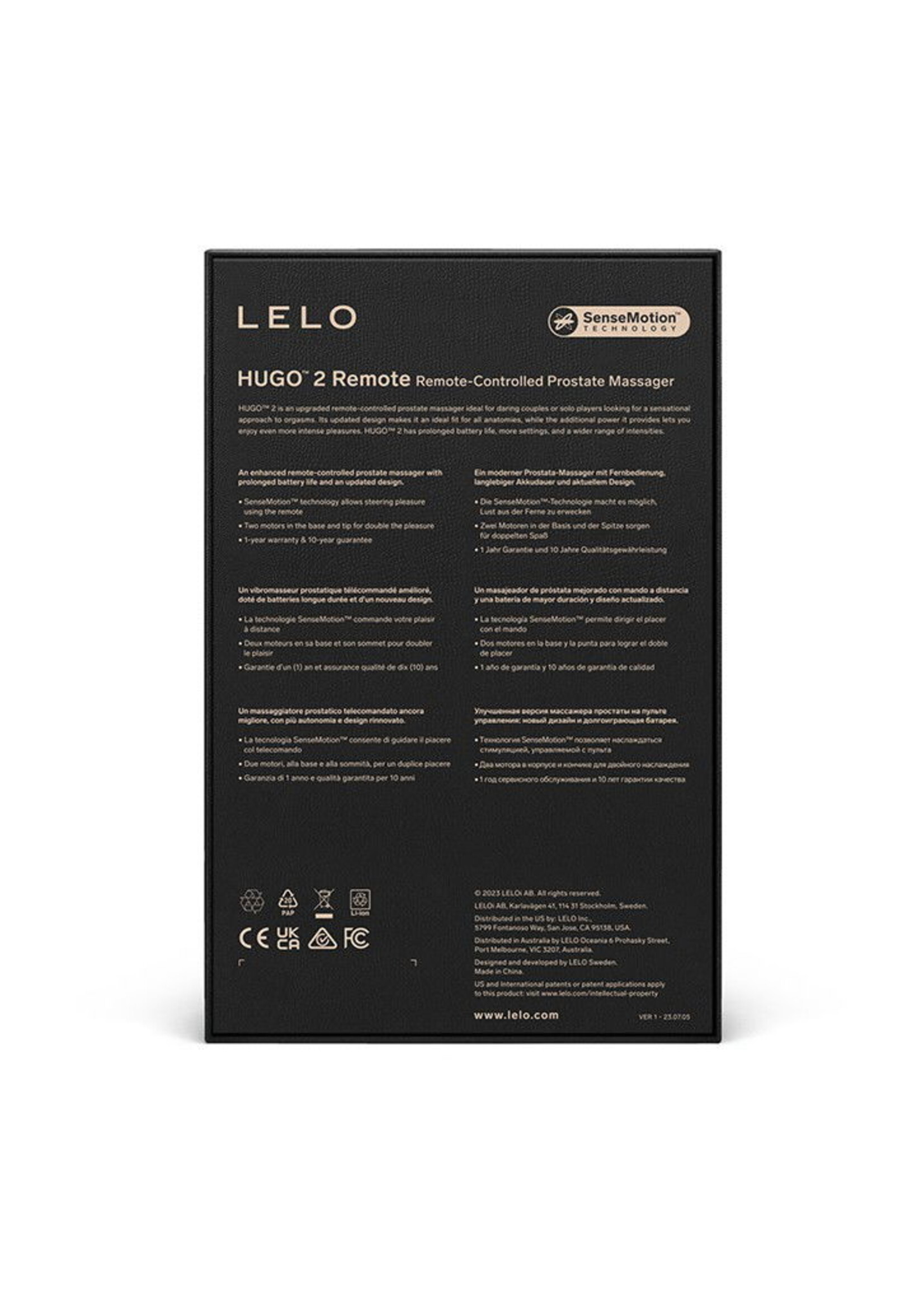 LELO Hugo 2 - Analvibrator mit Fernbedienung