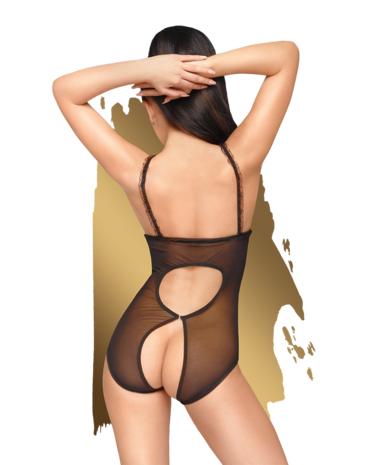Penthouse Turned On - Cupless Body Catsuit | Noir