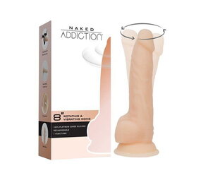 Naked Addiction Draaiende en vibrerende Dong