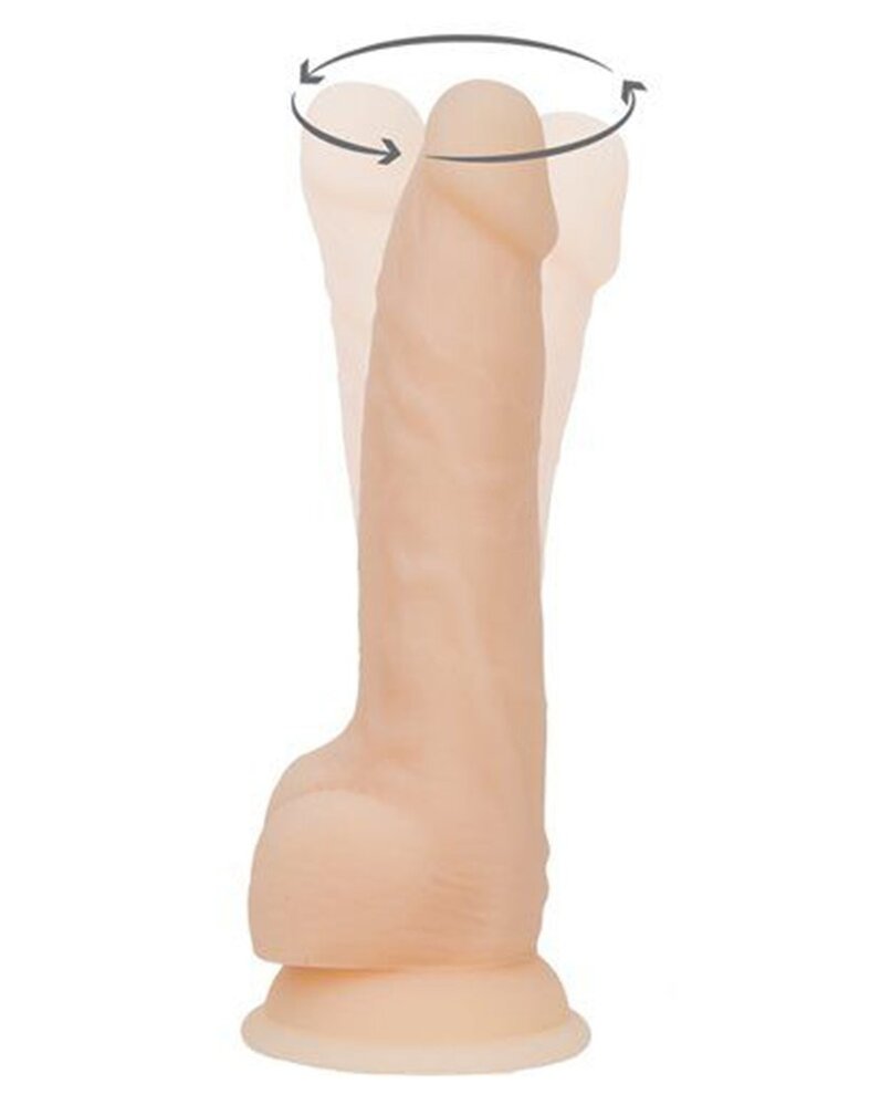 Naked Addiction Rotating & Vibrating Dong - Anal Dildo 21,5 cm mit rotierender Spitze