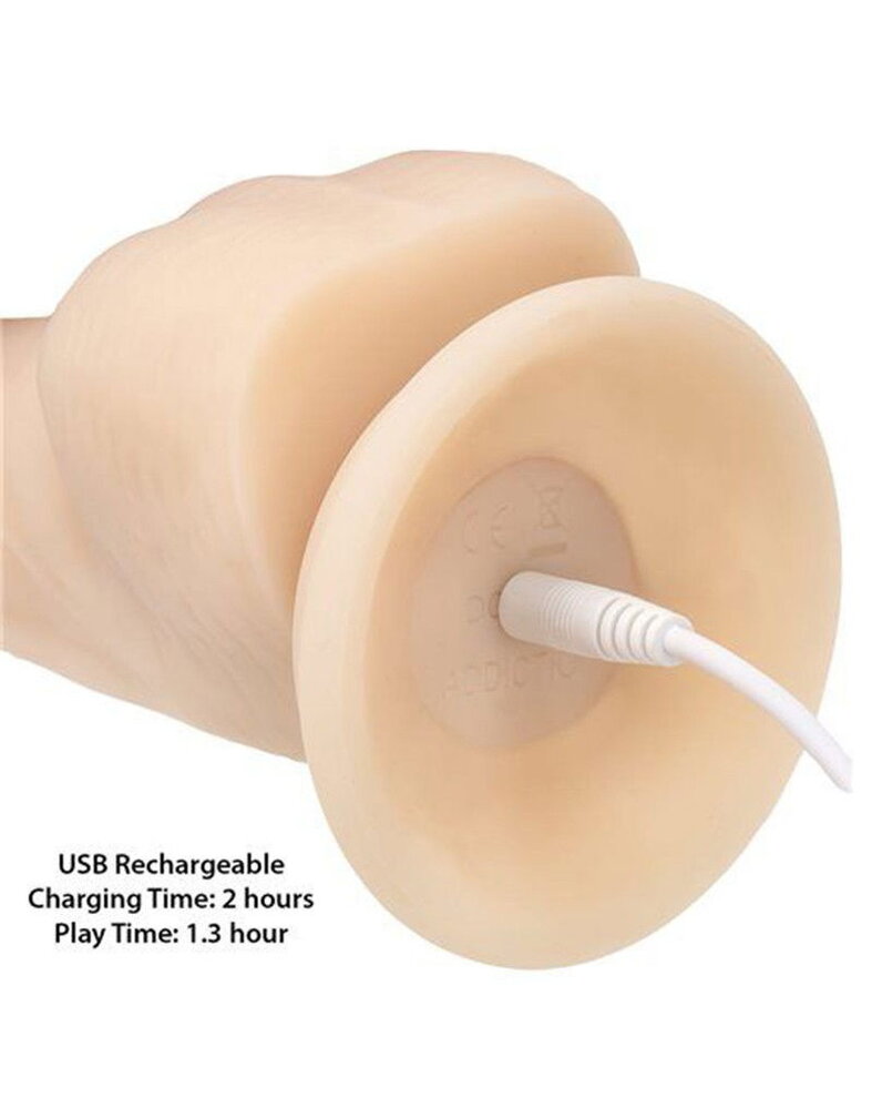 Naked Addiction Rotating & Vibrating Dong - Anal Dildo 21,5 cm mit rotierender Spitze