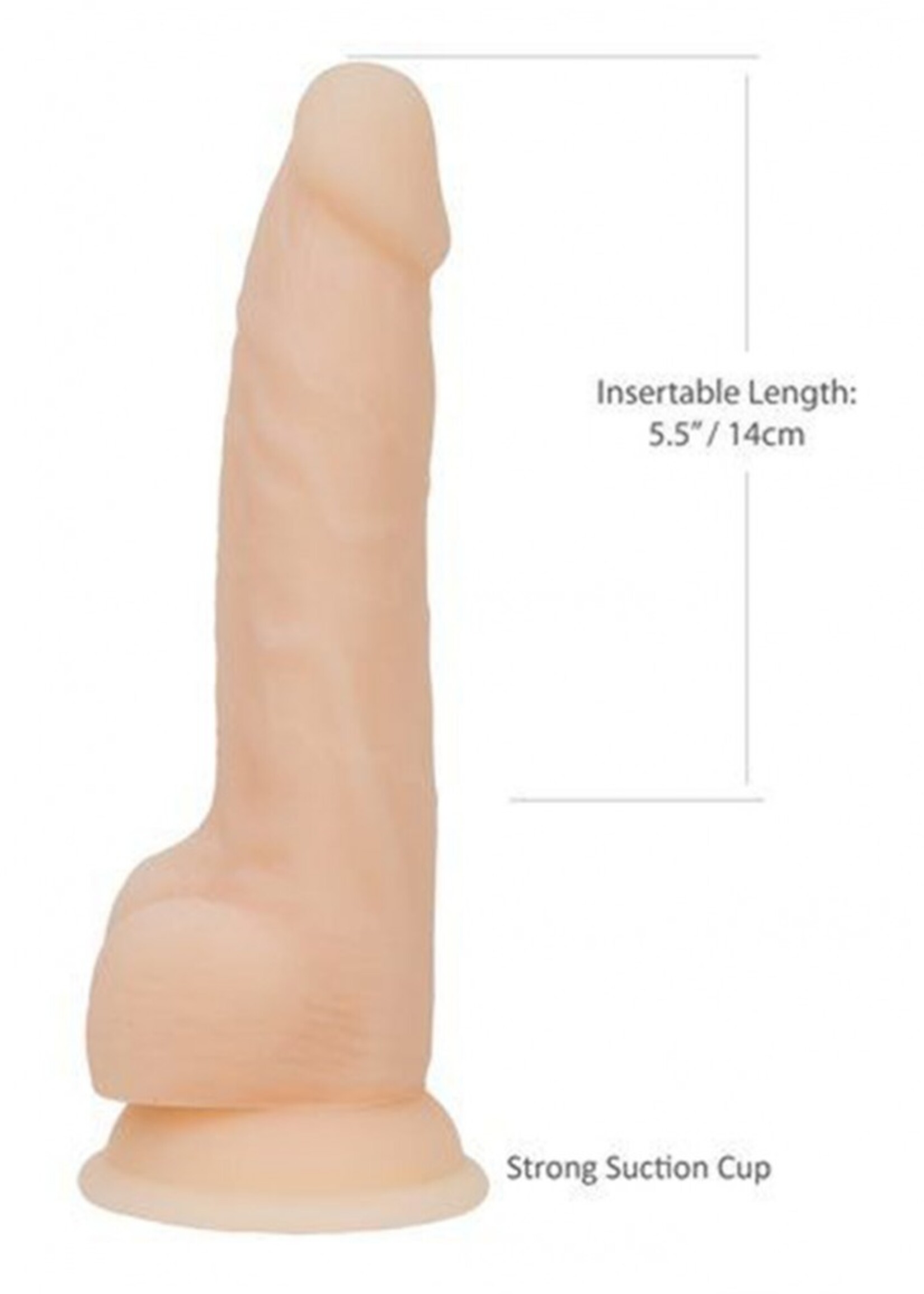 Naked Addiction Gode ​​double densité Naked Addiction avec ventouse - 21,5 cm