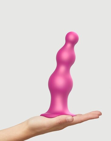 Strap-On-Me Dildo Plug met Kralen XXL - Strap-On Dildo 16,8 cm Ø 2,8-5,2 cm